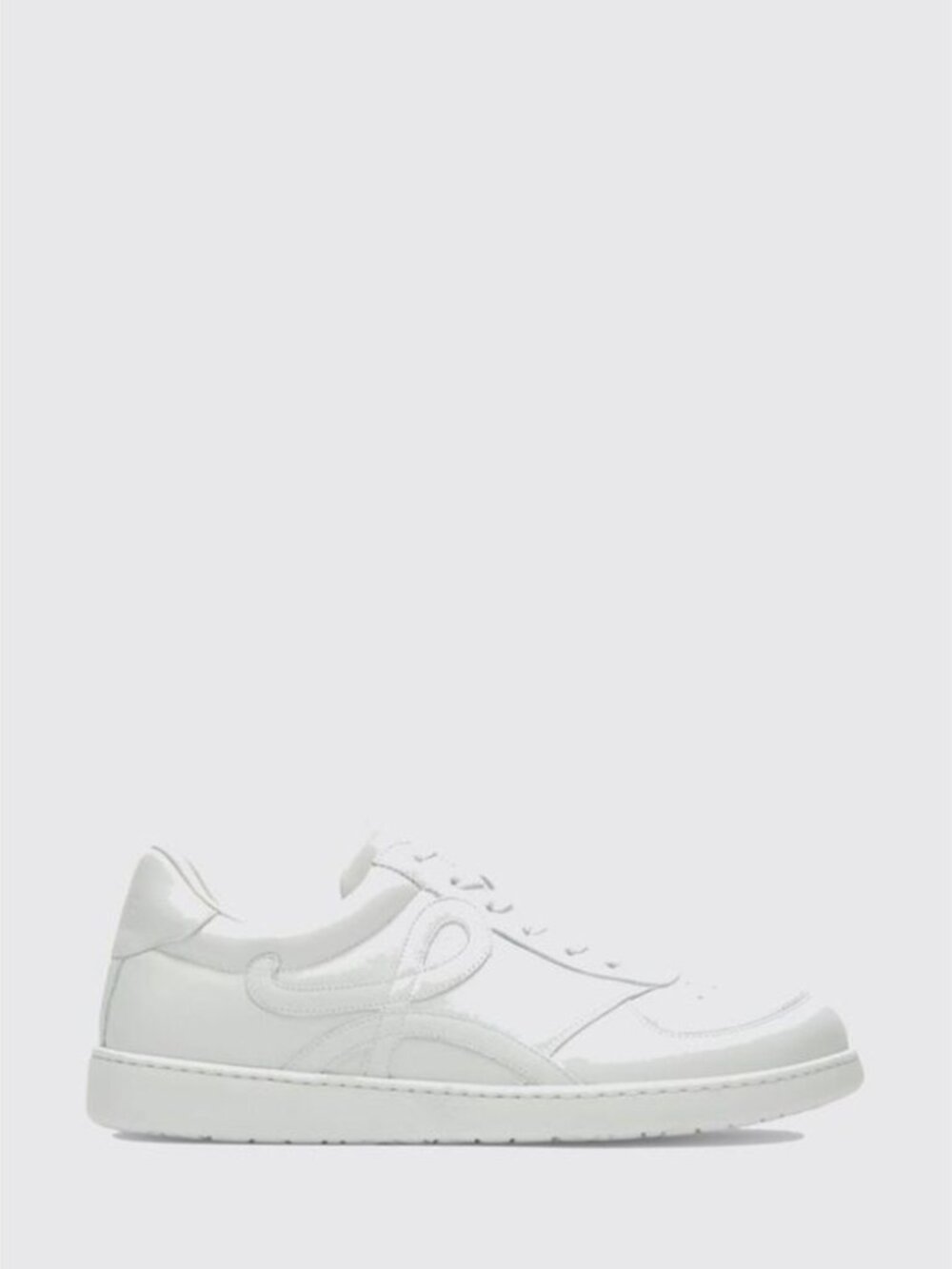 $1,100 LOEWE Jambo Low-Top White Leather Sneakers Size 42